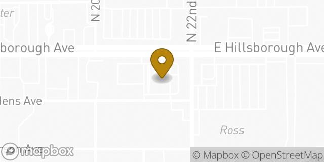 Map showing the location of ATM Walgreens in Tampa, FL 33610