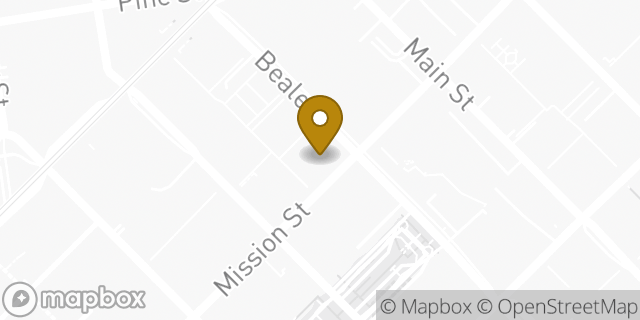 Map showing the location of Equinox Beale Street in San Francisco, CA 94105