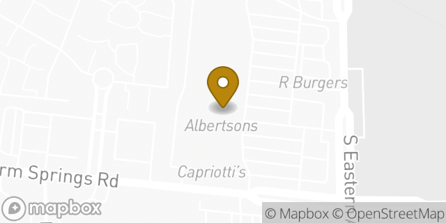 Map showing the location of Albertsons in Las Vegas, NV 89119