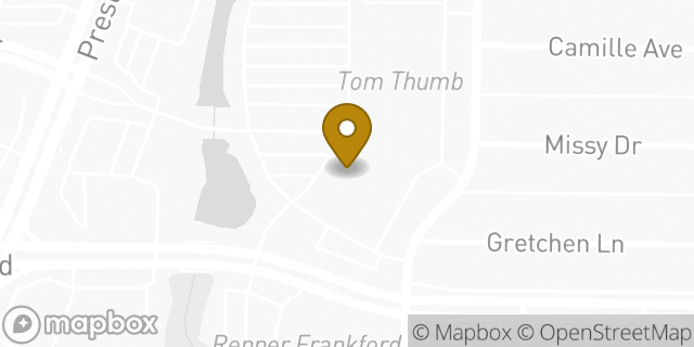 Map showing the location of The UPS Store in Dallas, TX 75252