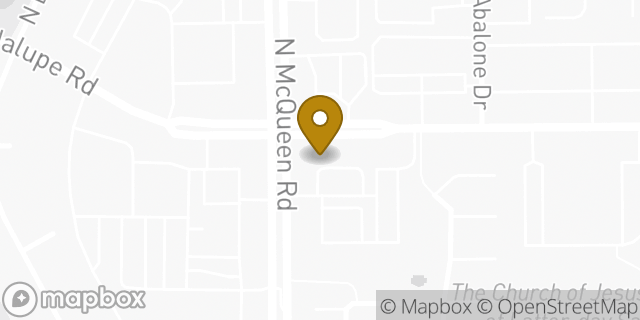 Map showing the location of Starbucks in Gilbert, AZ 85233
