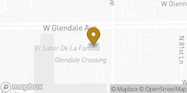 Map showing the location of Walgreens in Glendale, AZ 85305