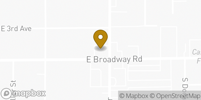 Map showing the location of Coinme in Mesa, AZ 85204