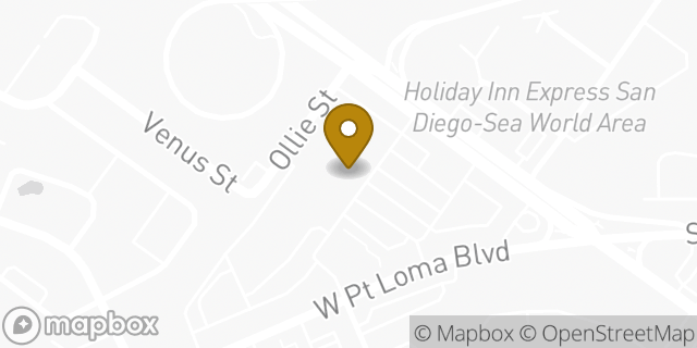 Map showing the location of CVS Pharmacy in San Diego, CA 92110