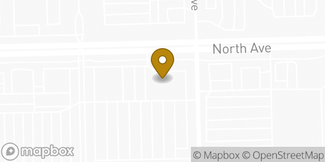 Map showing the location of Pearle Vision in Melrose Park, IL 60160