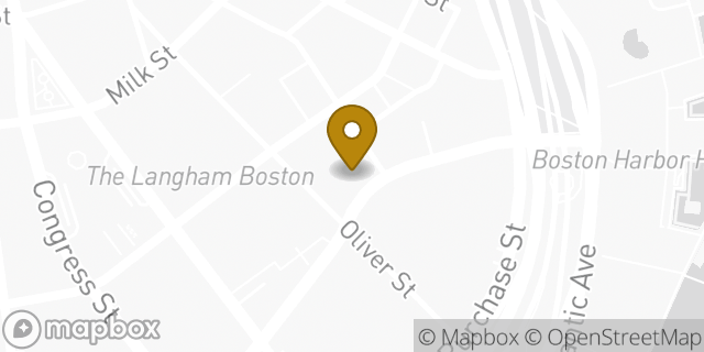 Map showing the location of Dunkin' in Boston, MA 02109