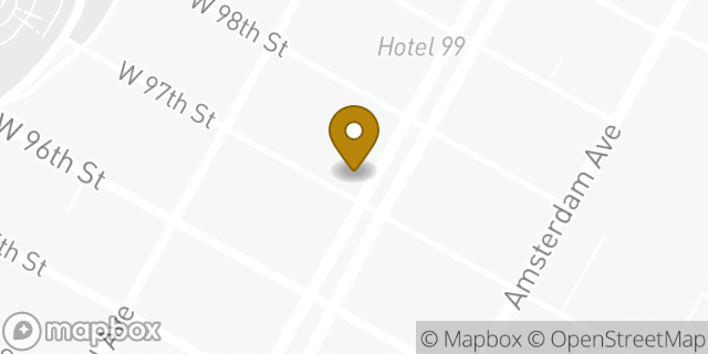 Map showing the location of The UPS Store in New York, NY 10025