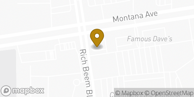 Map showing the location of Starbucks in El Paso, TX 79938