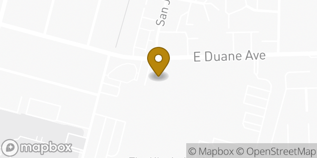 Map showing the location of North Sunnyvale KinderCare in Sunnyvale, CA 94085