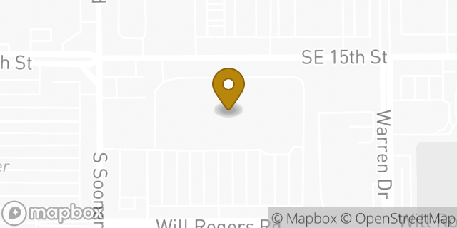 Map showing the location of The Home Depot in Midwest City, OK 73110