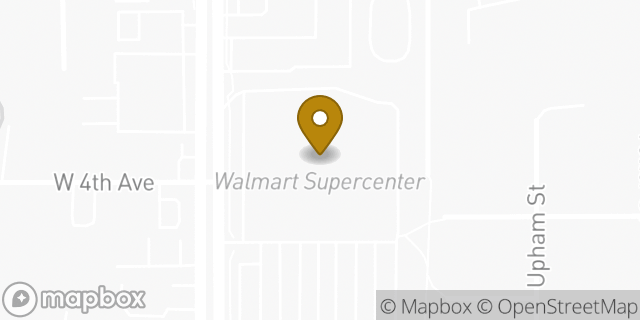 Map showing the location of Walmart in Lakewood, CO 80226