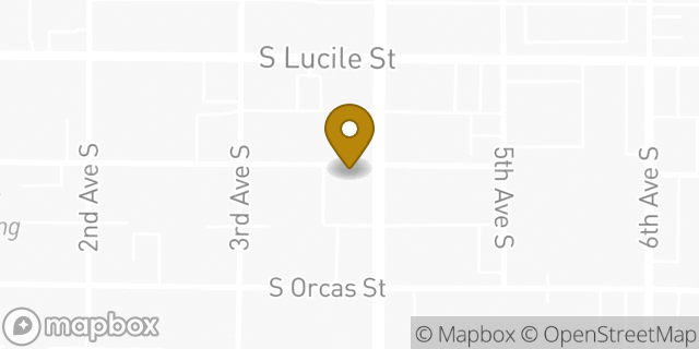 Map showing the location of Subway in Seattle, WA 98108