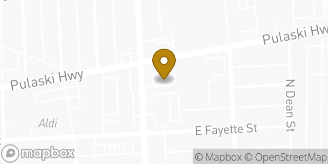 Map showing the location of McDonald's in Baltimore, MD 21224