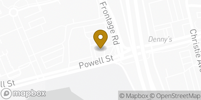 Map showing the location of Amazon Locker - Linton in Emeryville, CA 94608