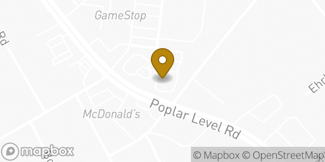 Map showing the location of Panera Bread in Louisville, KY 40213