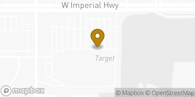 Map showing the location of Target in La Habra, CA 90631