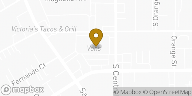 Map showing the location of Vons in Glendale, CA 91204