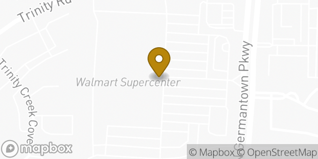 Map showing the location of Subway in Cordova, TN 38018