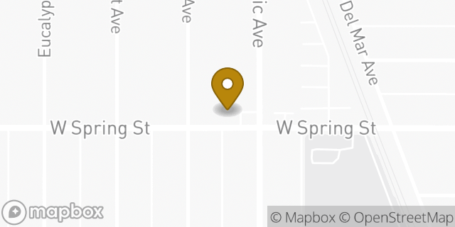 Map showing the location of Amazon Locker - Nora in Long Beach, CA 90806