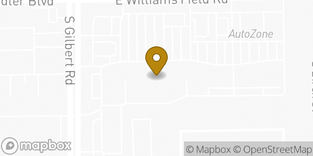 Map showing the location of Starbucks in Gilbert, AZ 85295