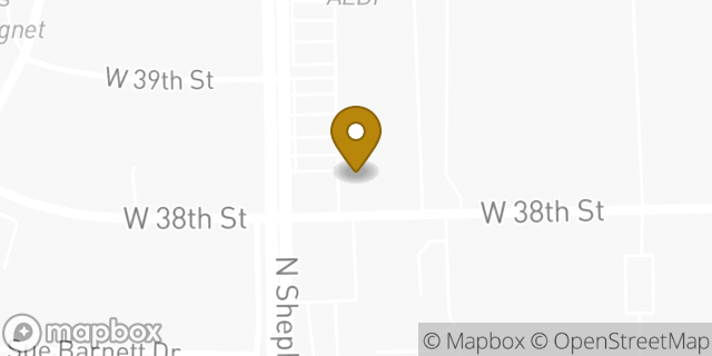 Map showing the location of Subway in Houston, TX 77018