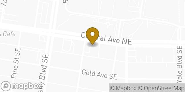 Map showing the location of Baskin-Robbins in Albuquerque, NM 87106