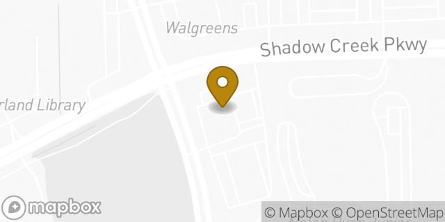 Map showing the location of CVS Pharmacy in Pearland, TX 77584