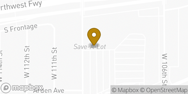 Map showing the location of Amazon Locker - Purse in Cleveland, OH 44111