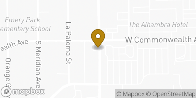 Map showing the location of ATM 7ELEVEN-FCTI in Alhambra, CA 91803