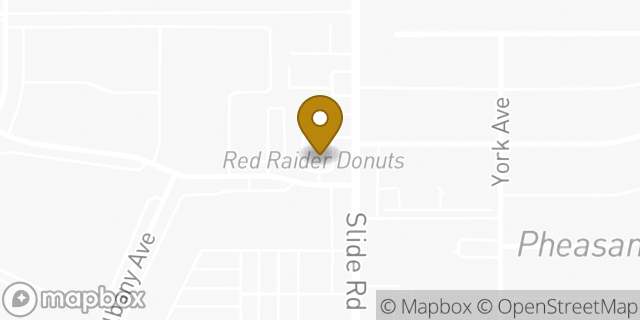 Map showing the location of Subway in Lubbock, TX 79416