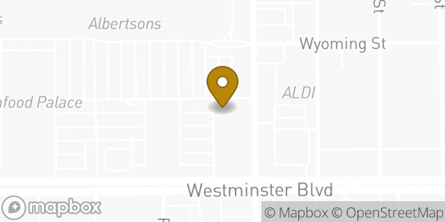 Map showing the location of Bank of America in Westminster, CA 92683