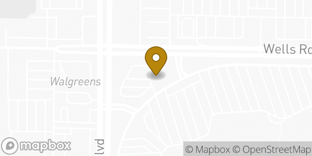 Map showing the location of Buffalo Wild Wings in Orange Park, FL 32073