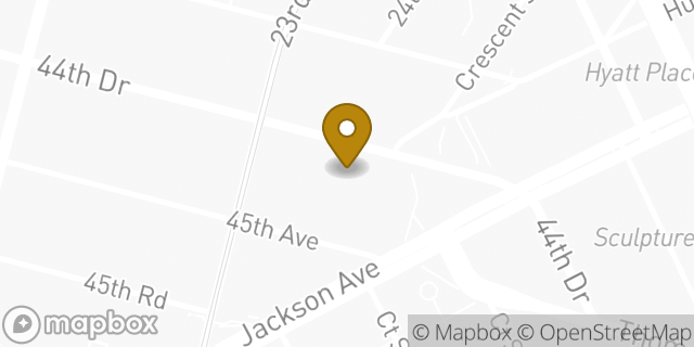 Map showing the location of Citibank in Long Island City, NY