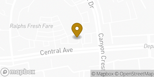 Map showing the location of Chase Bank in Riverside, CA 92507