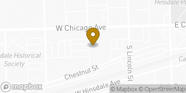 Map showing the location of The UPS Store in Hinsdale, IL 60521