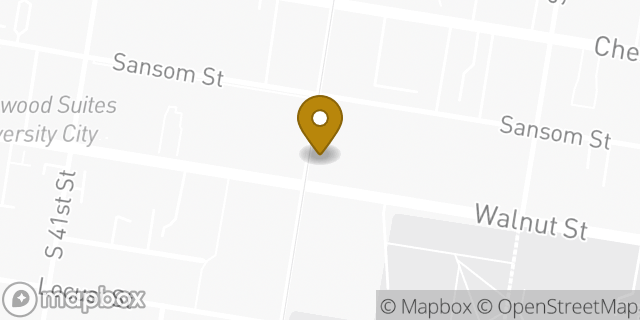 Map showing the location of McDonald's in Philadelphia, PA 19104