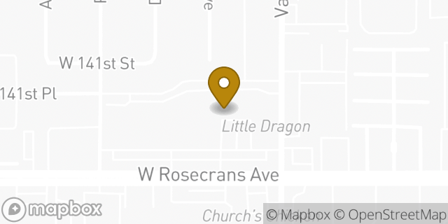 Map showing the location of Subway in Gardena, CA 90249