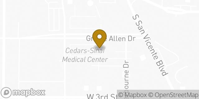 Map showing the location of Starbucks in West Hollywood, CA 90048