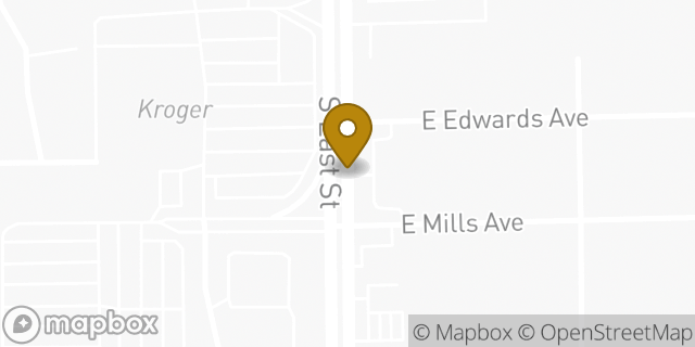 Map showing the location of FedEx Office Print & Ship Center in Indianapolis, IN 46227