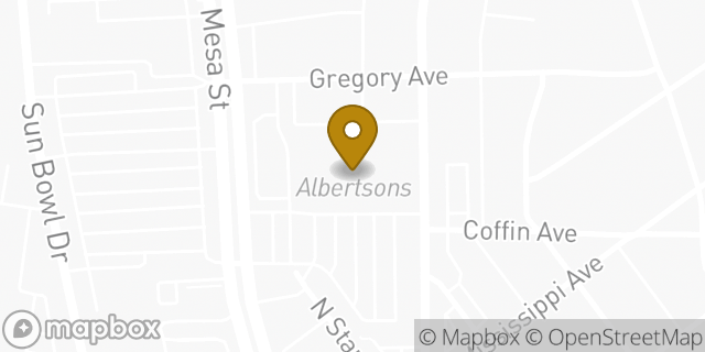 Map showing the location of Coinme in El Paso, TX 79902