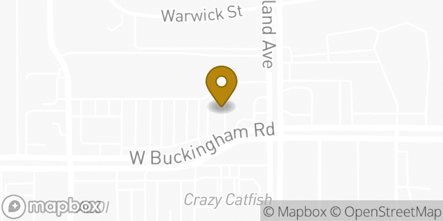 Map showing the location of Subway in Garland, TX 75042
