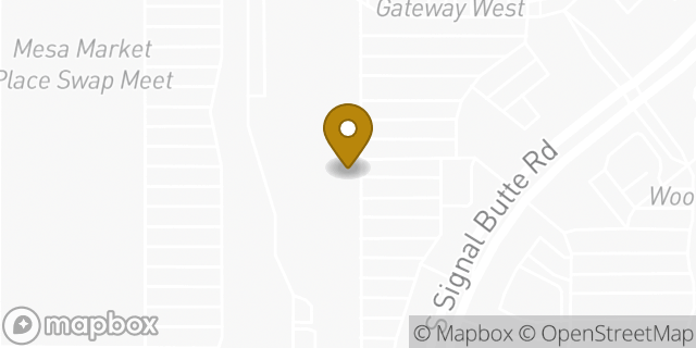 Map showing the location of Old Navy in Mesa, AZ 85209