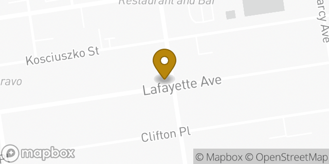Map showing the location of Dunkin' in Brooklyn, NY 11205