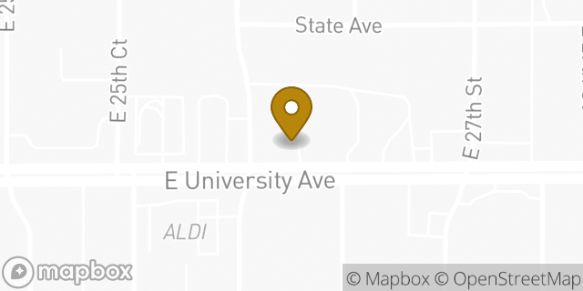 Map showing the location of Dunkin' in Des Moines, IA 50317