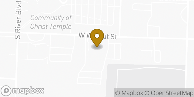 Map showing the location of The Church of Jesus Christ of Latter-day Saints in Independence, MO 64050