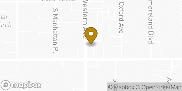 Map showing the location of Amazon Locker - Shanell in Los Angeles, CA 90006