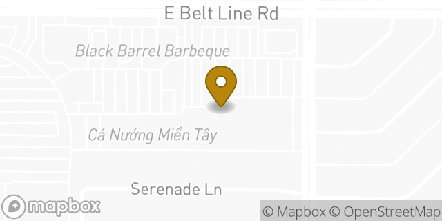 Map showing the location of Baskin-Robbins in Richardson, TX 75081