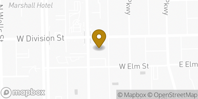 Map showing the location of Minute Clinic in Chicago, IL 60610