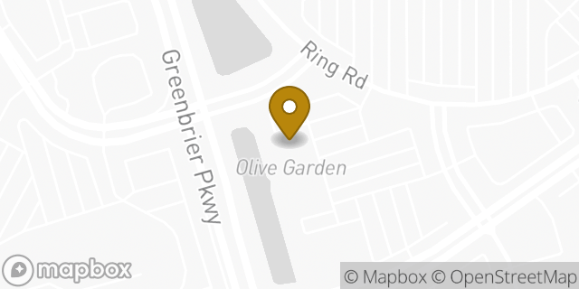 Map showing the location of Olive Garden in Chesapeake, VA 23320