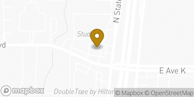 Map showing the location of Subway in Arlington, TX 76006